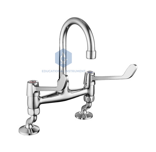 Double Elbow Action Surgical Basin Mixer, Pillar Type